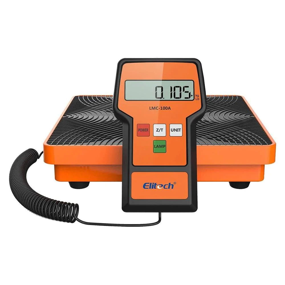 Elitech LMC-100A Refrigerant Charging Scale for HVAC 100kg with Case