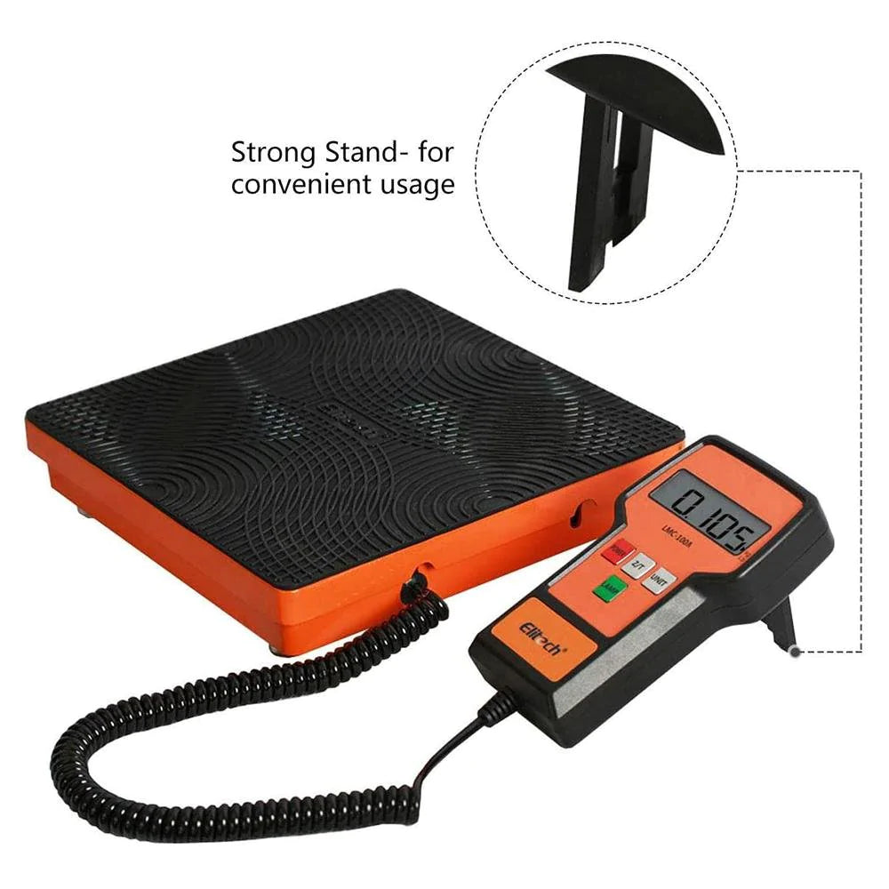 Elitech LMC-100A Refrigerant Charging Scale for HVAC 100kg with Case