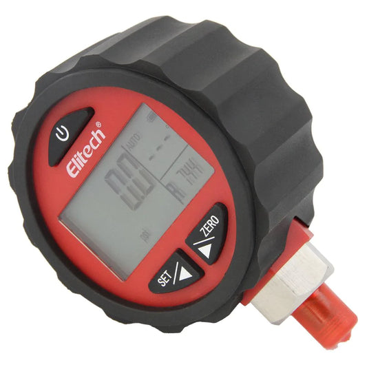 Elitech PG-30Pro Red Digital AC Pressure Gauge -14.5~800 PSI