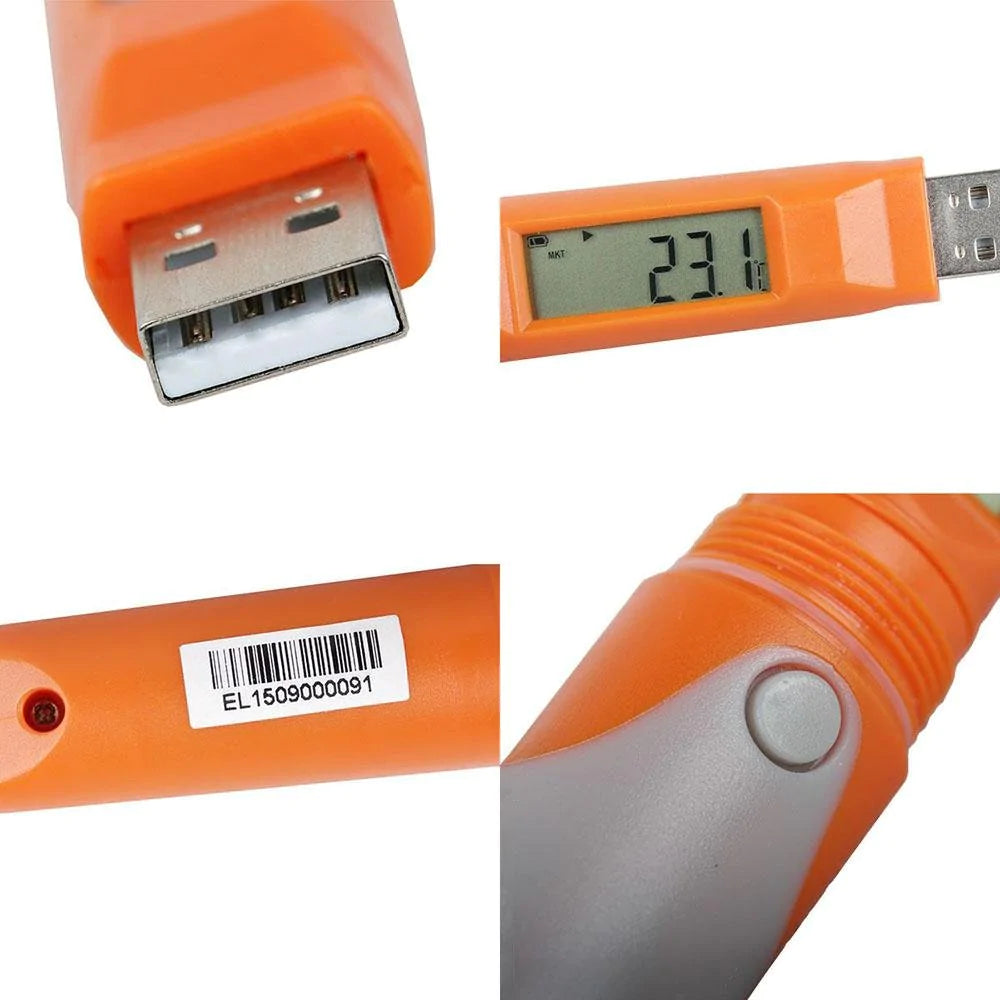 Elitech RC-51H USB Temperature and Humidity Data Logger Pen-styled Auto PDF 32000 Points