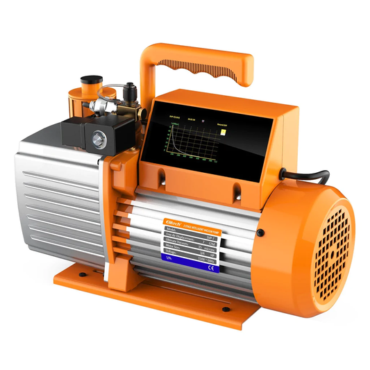 Elitech SVP-9 Intelligent 1HP Vacuum Pump 9 CFM 2 Stage HVAC Refrigerant Recharging, Touch Screen, Data Logging And Storage Via App